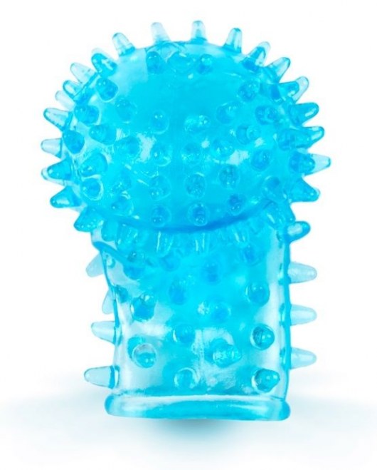 Голубая закрытая рельефная насадка на член - 6 см. - Brazzers - в Ростове-на-Дону купить с доставкой