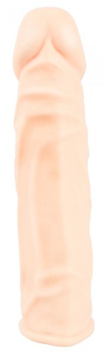 Телесная удлиняющая насадка с вибрацией Silicone Extension Vibrating - 19 см. - Orion - в Ростове-на-Дону купить с доставкой