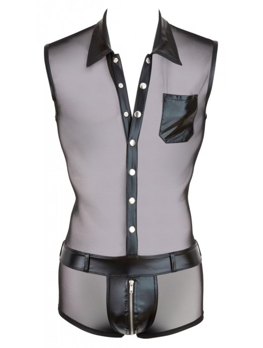 Сексуальный полупрозрачный комбинезон с кармашками - Orion купить с доставкой