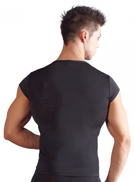 Эластичная футболка с воротом на кнопках - Orion купить с доставкой