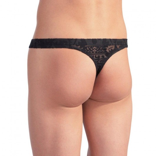 Полупрозрачные трусы-стринги с рисунком - Orion купить с доставкой