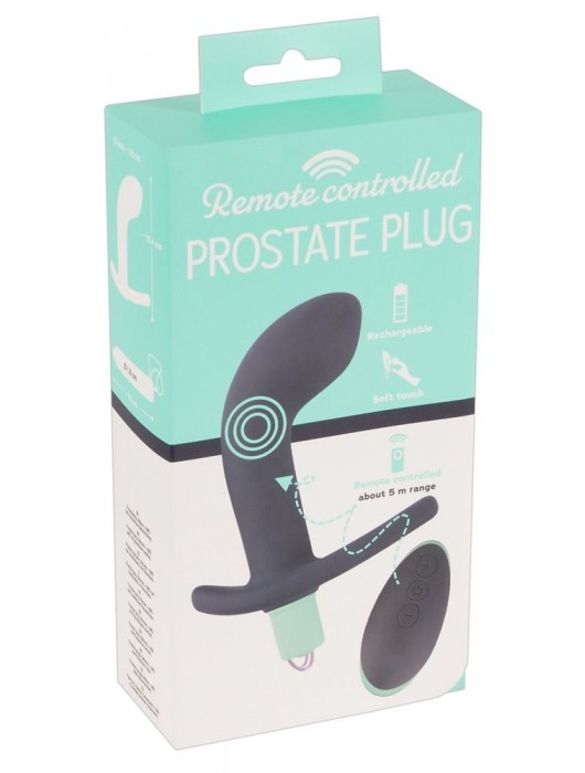 Темно-фиолетовый вибростимулятор простаты с пультом ДУ Remote Controlled Prostate Plug - Orion - в Ростове-на-Дону купить с доставкой