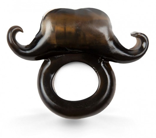 Черное эрекционное кольцо с вибрацией и усами - Brazzers - в Ростове-на-Дону купить с доставкой