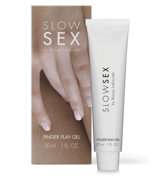 Гель для мастурбации с ароматом кокоса Slow Sex Finger Play Gel - 30 мл. - Bijoux Indiscrets - купить с доставкой в Ростове-на-Дону