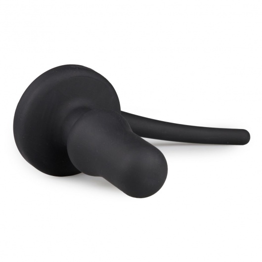 Черная анальная пробка с хвостом Dog Tail Plug - ONE DC B.V.