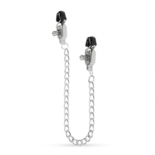 Зажимы на соски с цепочкой Easytoys Big Nipple Clamps With Chain - ONE DC B.V. - купить с доставкой в Ростове-на-Дону