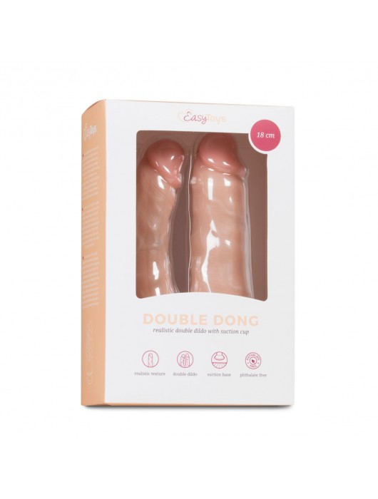 Анально-вагинальный фаллоимитатор Easytoys Double Dildo - 18 см. - ONE DC B.V.