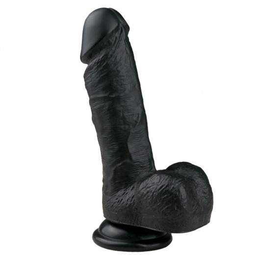 Черный фаллоимитатор Realistic Dildo - 17,5 см. - EDC Wholesale