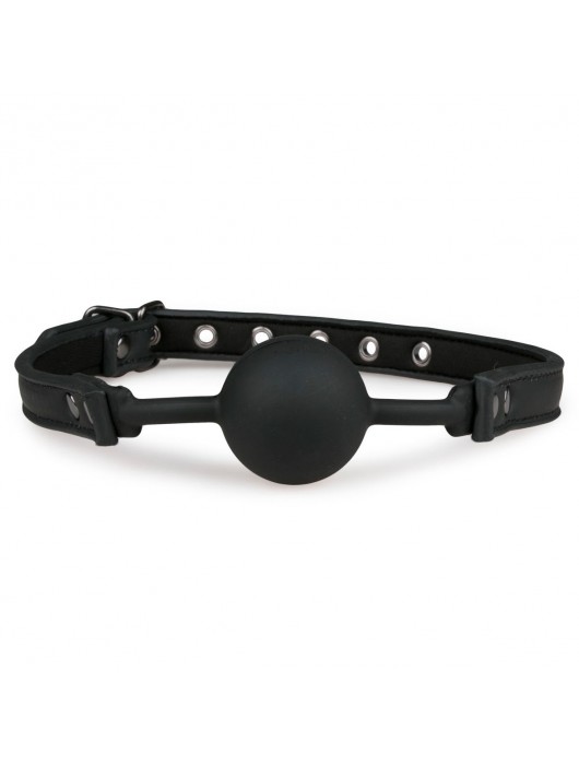 Черный кляп-шар Easytoys Ball Gag With Silicone Ball - ONE DC B.V. - купить с доставкой в Ростове-на-Дону