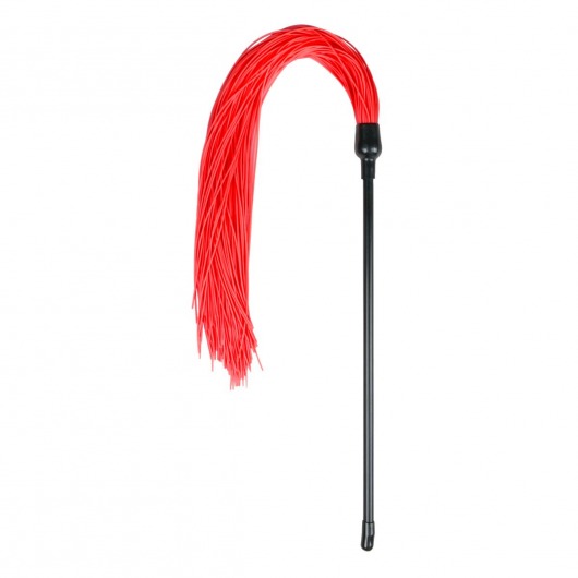Плеть с красными силиконовыми хвостами Red Silicone Tickler - 45 см. - EDC Wholesale - купить с доставкой в Ростове-на-Дону