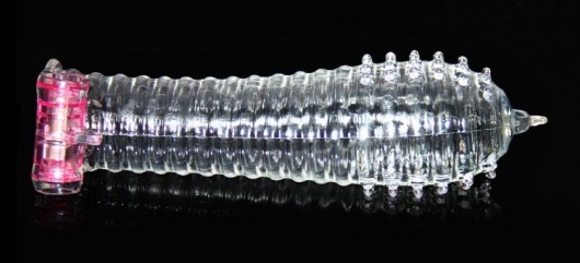 Прозрачная закрытая насадка на член с рельефом - 14,5 см. - Brazzers - в Ростове-на-Дону купить с доставкой