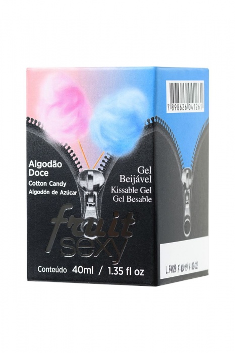 Массажное масло FRUIT SEXY Cotton Candy со вкусом сахарной ваты - 40 мл. - INTT - купить с доставкой в Ростове-на-Дону