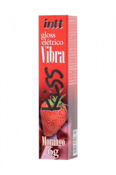 Блеск для губ Gloss Vibe Strawberry с эффектом вибрации и клубничным ароматом - 6 гр. -  - Магазин феромонов в Ростове-на-Дону