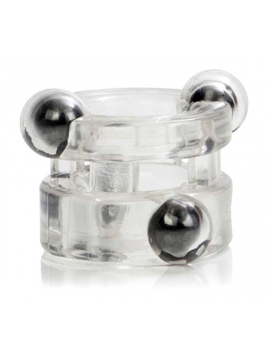 Двойное эрекционное кольцо с магнитами Magnetic Power Ring - California Exotic Novelties - в Ростове-на-Дону купить с доставкой