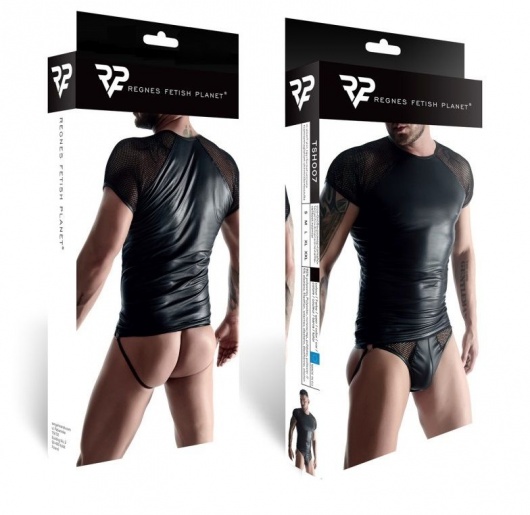 Мужская футболка с сетчатыми рукавами-реглан - Demoniq купить с доставкой