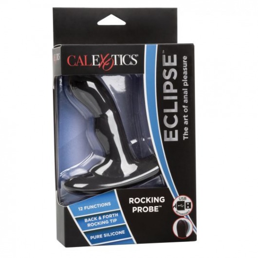 Чёрный вибромассажер простаты Eclipse Rocking Probe - 11,5 см. - California Exotic Novelties - в Ростове-на-Дону купить с доставкой