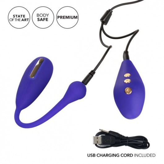 Фиолетовый шарик с электростимуляцией и вибрацией Intimate E-Stimulator Remote Kegel Exerciser - California Exotic Novelties - купить с доставкой в Ростове-на-Дону