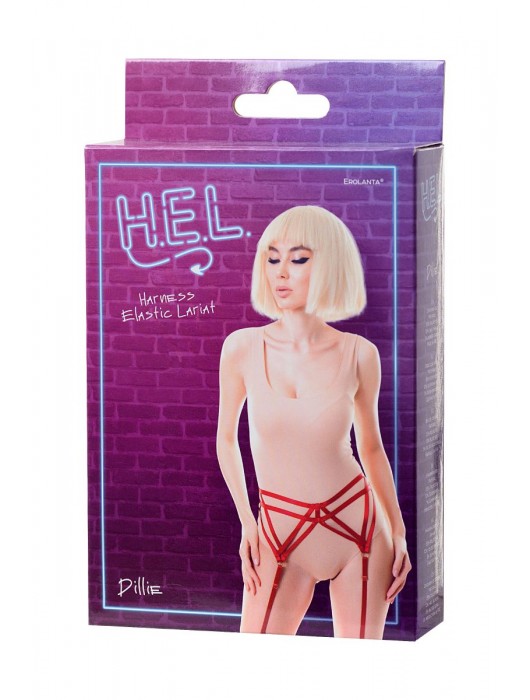 Красный пояс для чулок H.E.L. Dillie - ToyFa купить с доставкой