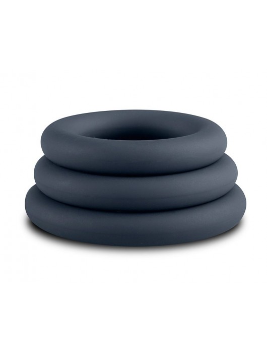 Набор из 3 темно-серых эрекционных колец - ONE DC B.V. - в Ростове-на-Дону купить с доставкой