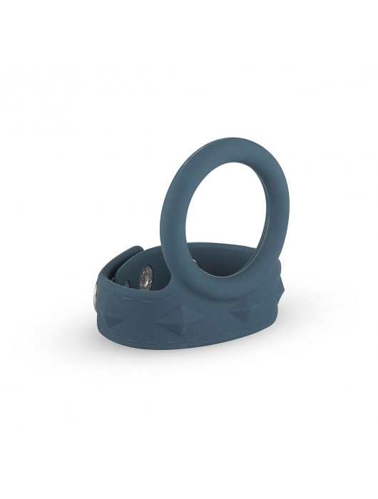 Темно-серое эрекционное кольцо с утяжкой для мошонки - размер L - ONE DC B.V. - в Ростове-на-Дону купить с доставкой