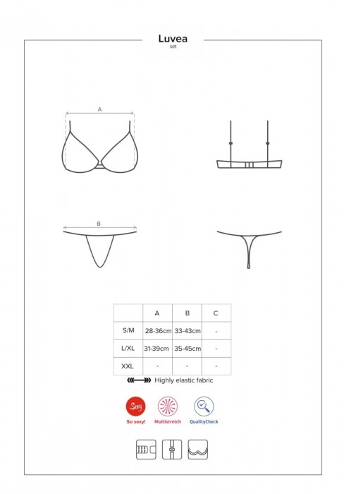 Кружевной комплект Luvae - Obsessive купить с доставкой