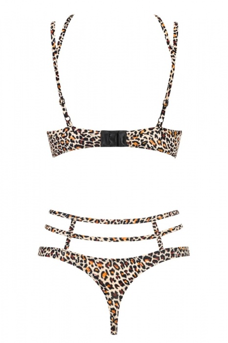 Пикантный комплект Selvy с открытой грудью - Obsessive купить с доставкой