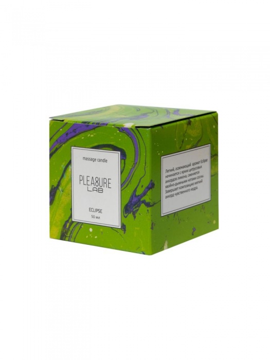Массажная свеча Eclipse с ароматом сосны - 50 мл. - Pleasure Lab - купить с доставкой в Ростове-на-Дону