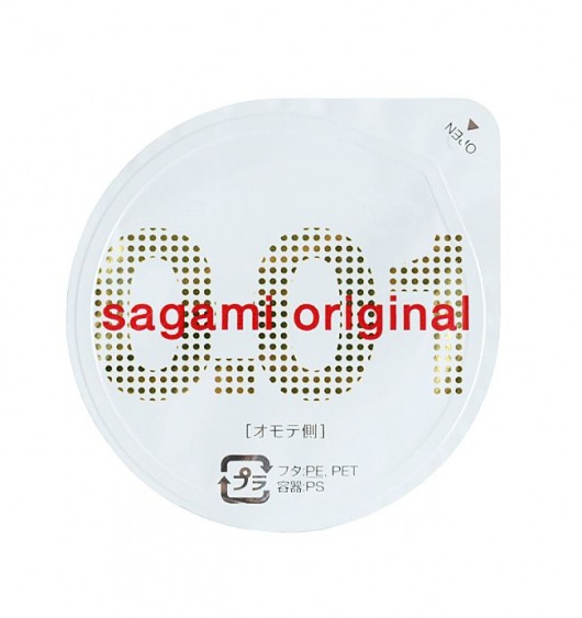 Супертонкий презерватив Sagami Original 0.01 - 1 шт. - Sagami - купить с доставкой в Ростове-на-Дону