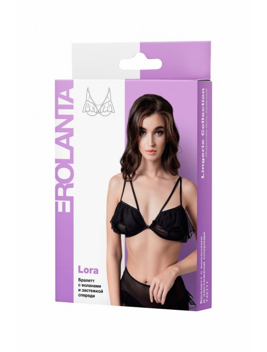 Бралетт Lora с воланами и застежкой спереди - Erolanta купить с доставкой