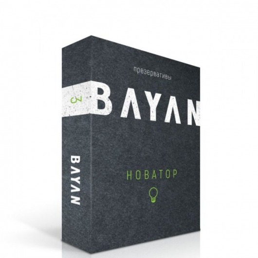 Презервативы с ребрами и точками BAYAN  Новатор  - 3 шт. - Bayan - купить с доставкой в Ростове-на-Дону