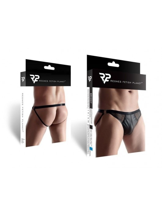 Мужские трусы со вставками из сетки и декоративными кольцами - Demoniq купить с доставкой