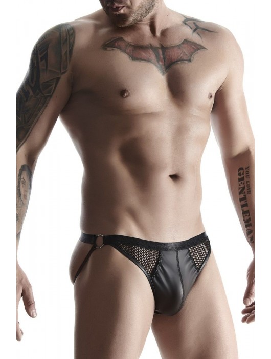 Мужские трусы со вставками из сетки и декоративными кольцами - Demoniq купить с доставкой