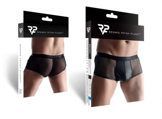 Трусы-шорты из сетки и эко-кожи - Demoniq купить с доставкой