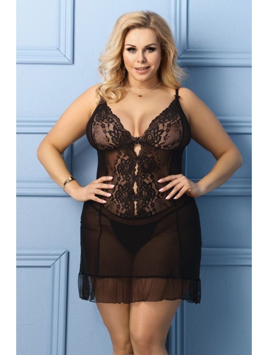 Сексуальная сорочка Vela с кружевом и оборкой - Anais купить с доставкой