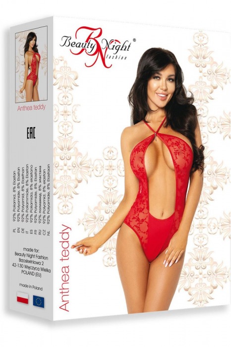 Ажурное тедди Anthea с открытой спинкой - Beauty Night купить с доставкой