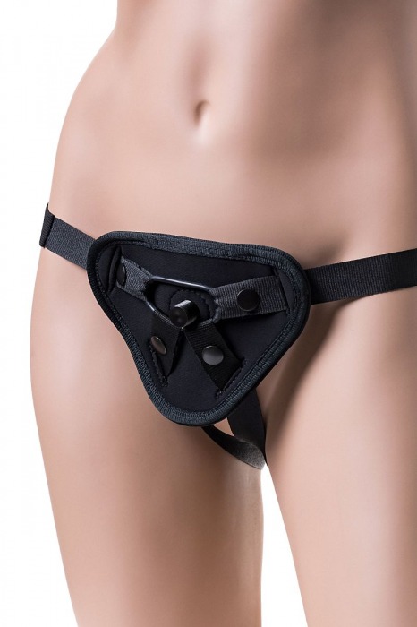 Черные трусики для страпона Master - ToyFa - купить с доставкой в Ростове-на-Дону