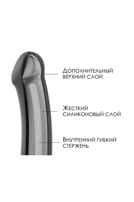 Телесный фаллос на присоске Silicone Bendable Dildo M - 18 см. - Strap-on-me - купить с доставкой в Ростове-на-Дону