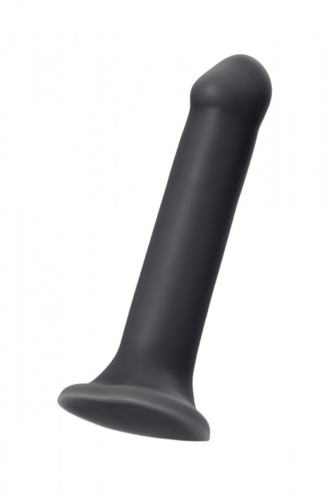 Черный фаллос на присоске Silicone Bendable Dildo XL - 20 см. - Strap-on-me - купить с доставкой в Ростове-на-Дону