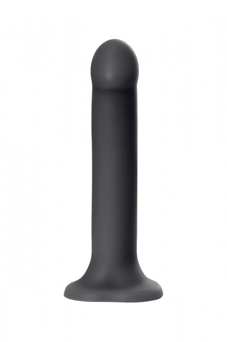 Черный фаллос на присоске Silicone Bendable Dildo XL - 20 см. - Strap-on-me - купить с доставкой в Ростове-на-Дону
