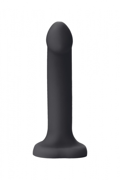 Черный фаллос с имитацией эякуляции Silicon Cum Dildo L - 19,6 см. - Strap-on-me - купить с доставкой в Ростове-на-Дону