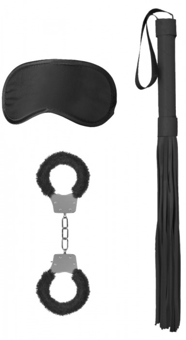 Черный набор для бондажа Introductory Bondage Kit №1 - Shots Media BV - купить с доставкой в Ростове-на-Дону