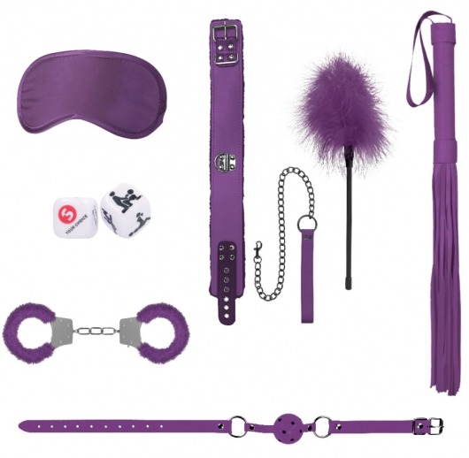 Фиолетовый игровой набор Introductory Bondage Kit №6 - Shots Media BV - купить с доставкой в Ростове-на-Дону