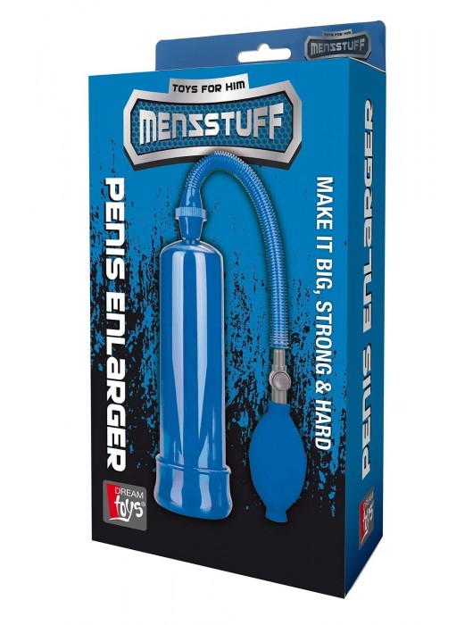 Синяя вакуумная помпа MENZSTUFF PENIS ENLARGER - Dream Toys - в Ростове-на-Дону купить с доставкой