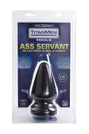 Большая анальная пробка Titanmen Tools Butt Plug 3.75  Diameter Ass Servant - 19 см. - Doc Johnson