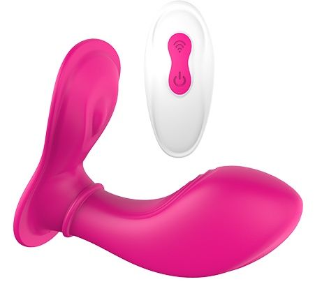 Ярко-розовый клиторальный стимулятор REMOTE PANTY G - Dream Toys
