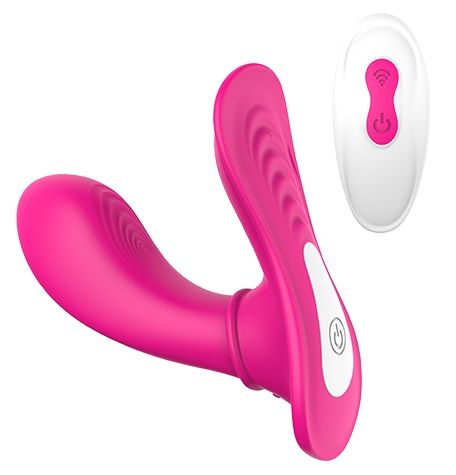 Ярко-розовый клиторальный стимулятор REMOTE PANTY G - Dream Toys