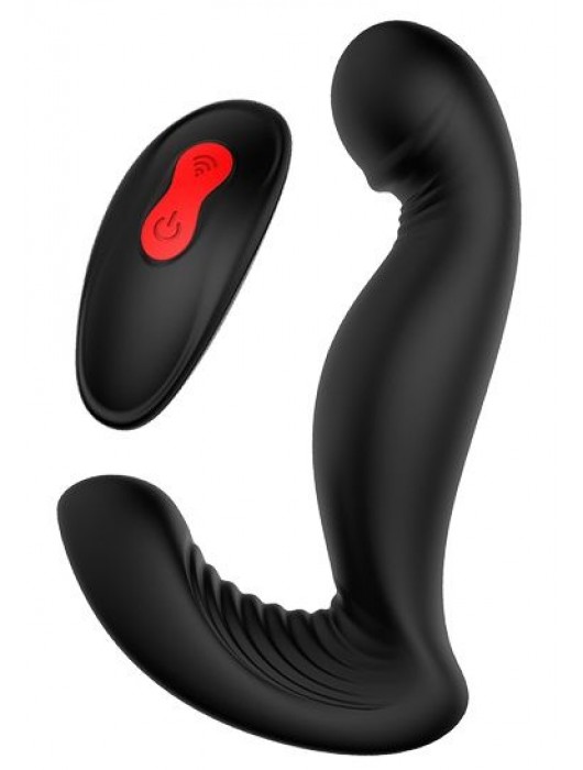 Черный вибромассажер простаты SWIRLING P-PLEASER - Dream Toys - в Ростове-на-Дону купить с доставкой