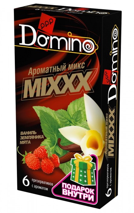 Ароматизированные презервативы DOMINO  Ароматный микс  - 6 шт. - Domino - купить с доставкой в Ростове-на-Дону