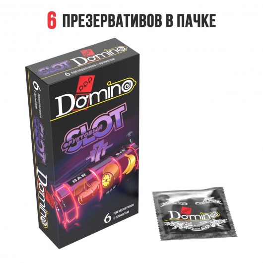 Ароматизированные презервативы DOMINO  Фруктовый слот  - 6 шт. - Domino - купить с доставкой в Ростове-на-Дону