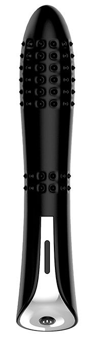 Черный вибромассажер MAGIC NUBBED THRUSTER - 12,5 см. - Dream Toys